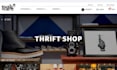 build squarespace resale website thrift store used clothing electronics store