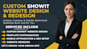 design and redesign showit website, update showit website, showit development