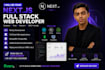develop fullstack website using react and nextjs