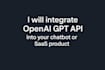 integrate openai gpt API into your chatbot or saas product