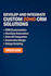 develop and integrate custom zoho CRM solutions