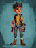do 2d character design, 2d game character, concept