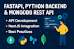build secure fastapi backend with mongodb rest API development