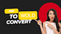 do fast and accurate PDF to word conversion