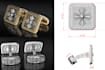 create 3d cufflinks cad jewelry design, 3d rendering stl 3d model