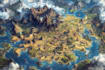 create a fantasy map illustration for map