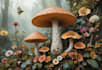 craft captivating fungi and botanical art