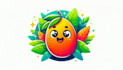 design creative mango mascot logo  with new concept in 1 day