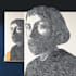 draw a portrait drawing in linocut illustration