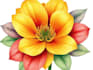drawn botanical illustration, flower, plant