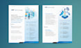 design a clear, professional business one pager