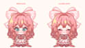 draw simple chibi characters with 2 expression