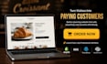 design pastries shopify store food catering website cafe bakery food website