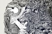 draw linocut illustration for tshirt design