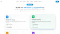 create a modern tailwind CSS landing page with beautiful animations