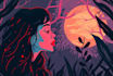 draw dark art illustration