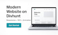 design responsive website on divhunt with animations divhunt landing page
