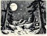 create awesome linocut illustration art