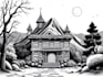 draw simple black and white illustration