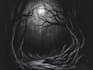 draw dark art illustration with engraving style
