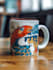 do custom typography coffee mug or cup design for print