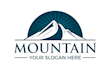 design awesome modern mountain logo
