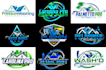 design junk removal and pressure washing logo