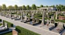 model and render 3d graveyard monuments, tombstones, and memorials