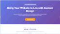 create custom responsive website with clean UI UX