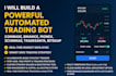 build automated coinbase bot, binance, pionex, 3commas, tradesanta, bitsgap bot