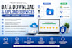 download, upload and organize your files and data