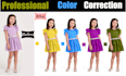 do professional photo color correction