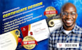 design a professional certificate, diploma or award design