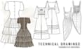 create fashion flat sketches and technical drawings 24hr