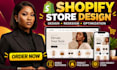 design shopify store redesign shopify website and dropshipping