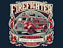 do custom t shirt firefighter logo design