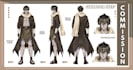 draw custom character sheet, reference sheet design in anime style for oc detail