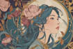 create illustrations in art nouveau style