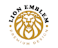 design professional king lion, lioness logo