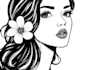 draw a black and white illustration