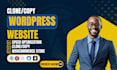 copy clone design redesign your website to wordpress