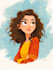make a disney children cartoon illustration