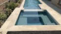 design 3d swimming pool, pool landscape, backyard and outdoor area