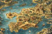 illustrate fantasy map and city map