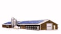 do 3d cgi for farmhouse, poultry pen and silo system