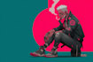 design anime character , cyberpunk character