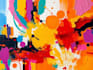 paint professional abstract oil art by digital hand paint
