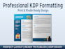 do professional KDP and book formatting print and kindle layout design