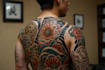 draw a japanese style tattoo art