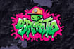 create a legible badass logo design with graffiti style